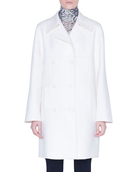 white midi coat