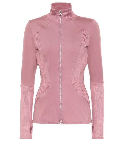 Adidas By Stella Mccartney Essentials Mesh-paneled Climalite Jacket In Pink
