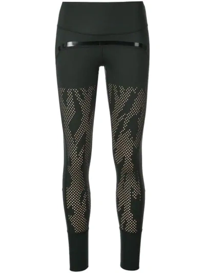 Adidas By Stella Mccartney Training Believe This Perforated Climalite Leggings In Black