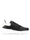Alexander Mcqueen Runner Raised-sole Low-top Leather Trainers In White
