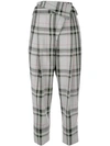 3.1 Phillip Lim Checked Asymmetric Tapered Trousers In Multi