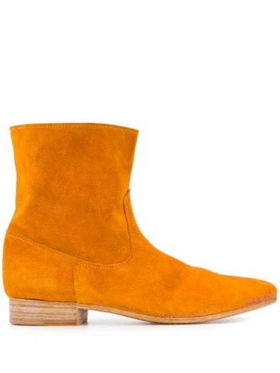 Forte Forte Zucca Western Boots In Yellow