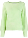 Société Anonyme Fine Knit Sweatshirt In Green