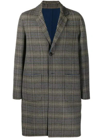 Etro Plaid Coat In Neutrals