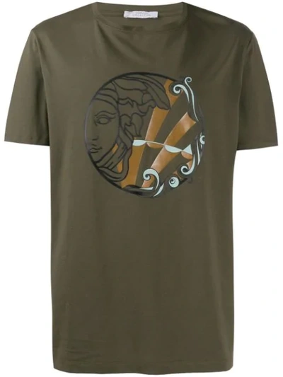 Versace Graphic T-shirt In Green