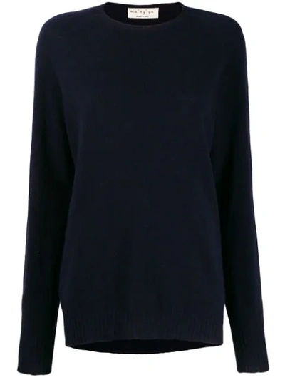 Ma'ry'ya Loose Fit Jumper In 8navy