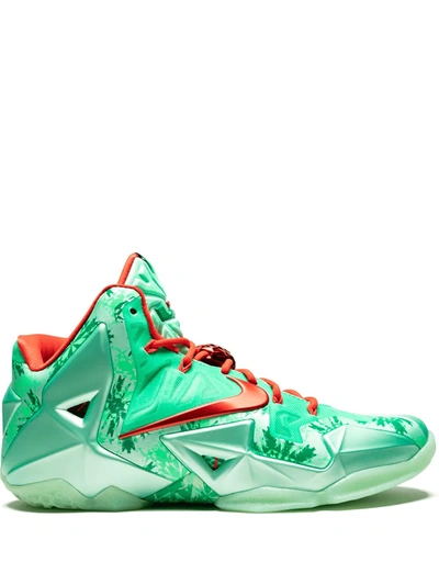 Nike Lebron Xi Sneakers In Green