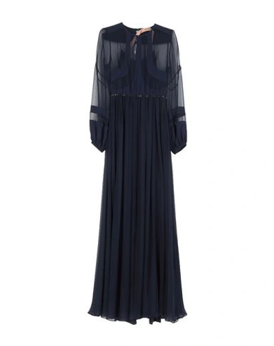 N°21 Long Dresses In Dark Blue
