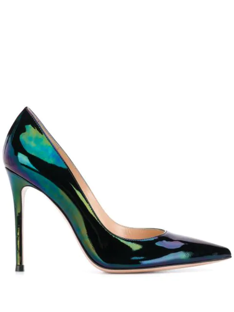 iridescent pumps