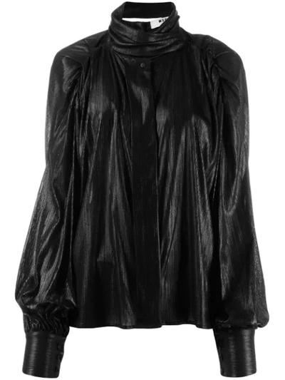 Msgm Relaxed Fit Blouse In Black