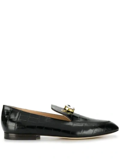 Polly Plume Embellished Loafer Shoes In Black