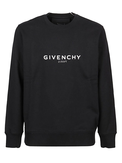 Givenchy Black Vintage Fit Logo Sweatshirt