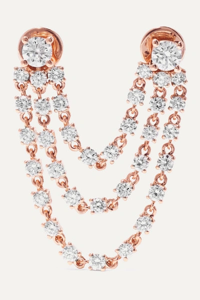 Anita Ko Bianca 18-karat Rose Gold Diamond Earring