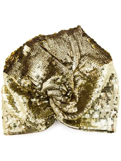 Mary Jane Claverol Adele Turban In Gold