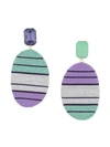 Mary Jane Claverol Alex Earrings In Purple