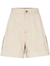 See By Chloé Two-tone Shorts In Neutrals