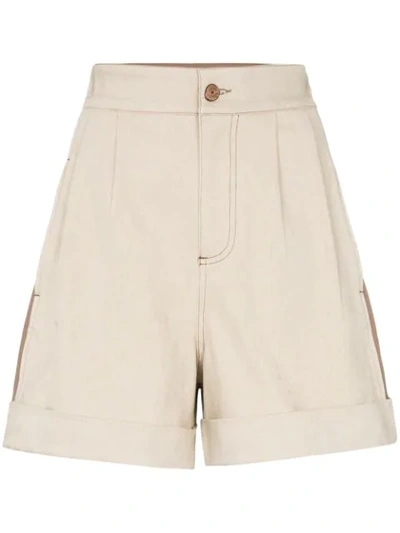 See By Chloé Two-tone Shorts In Neutrals