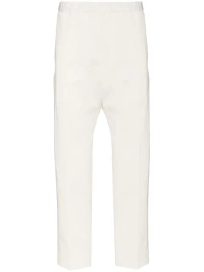 Jil Sander Priamo Relaxed Trousers In White