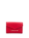 Lancaster Flap Wallet In Red