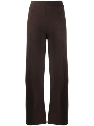 Lemaire Straight Trousers In Brown