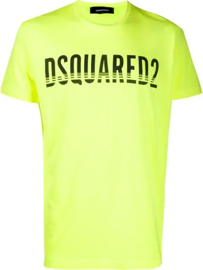 Dsquared2 Logo-print T-shirt In Yellow