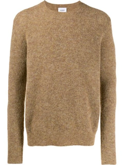 Dondup Crew Neck Terry Sweater In Neutrals