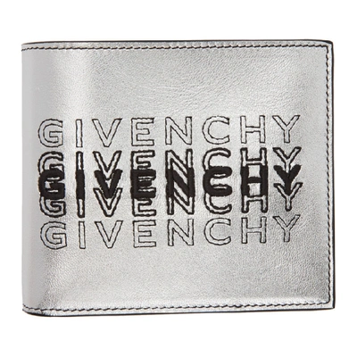 Givenchy Logo Shading Bi-fold Wallet In White