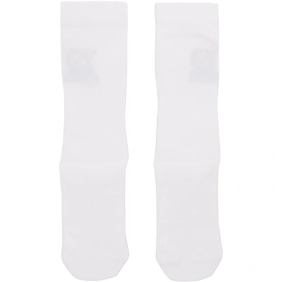 Y-3 Ribbed Socks In White