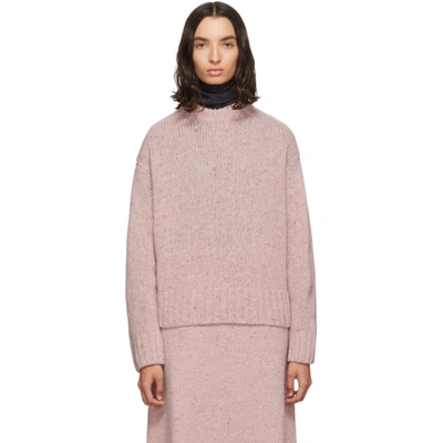 Joseph Tweed Knit Sweater In Pink In 0840 Pink
