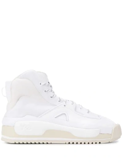 Y-3 Hokori Ankle Boots In White