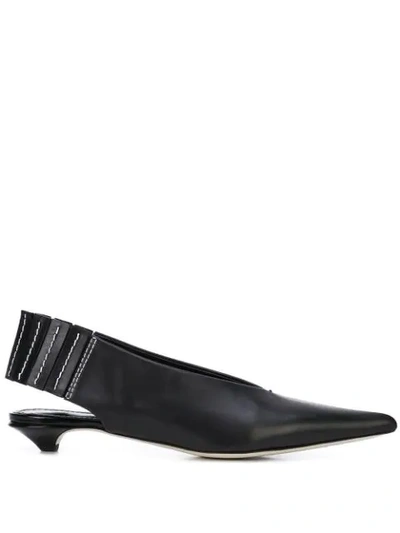 Proenza Schouler Pointed Toe Slingbacks In Black