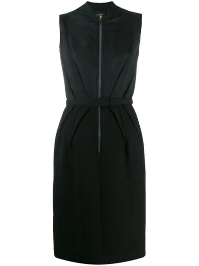 Pre-owned Lanvin 2007's Zip Front Dress In Black