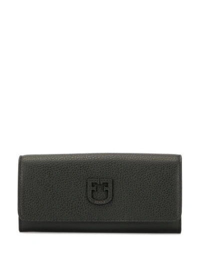 Furla Logo Patch Wallet In Black