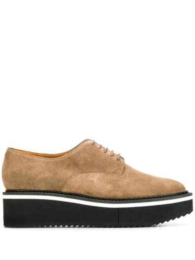 Clergerie Breme Lace-up Shoes In Neutrals