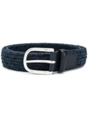 Orciani Woven Melange Belt In Blue