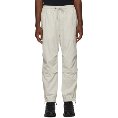 Moncler Off-white Corduroy Sport Trousers In 220 Ivory
