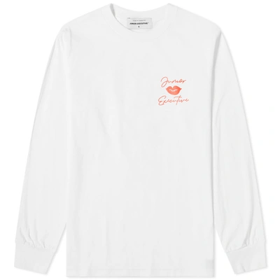 Junior Executive Long Sleeve Lady Tee In White