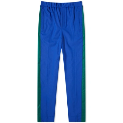 Kenzo Tapered Cropped Sideband Pant In Blue