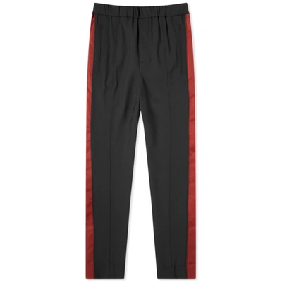 Kenzo Tapered Cropped Sideband Pant In Black