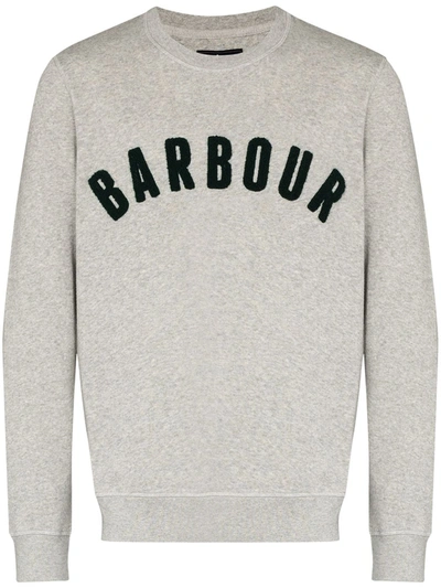 Barbour Prep Logo-patch Sweatshirt In Grey