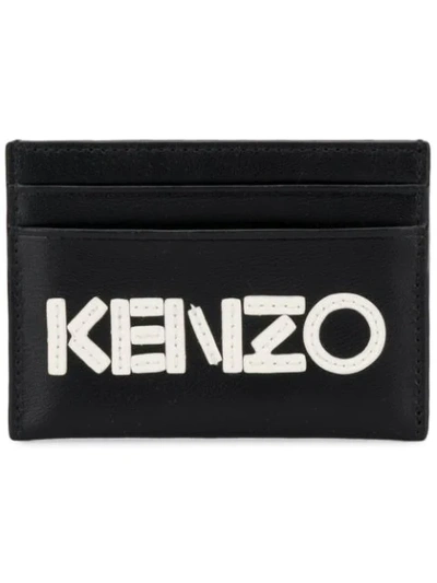 Kenzo Black & White Logo Card Holder