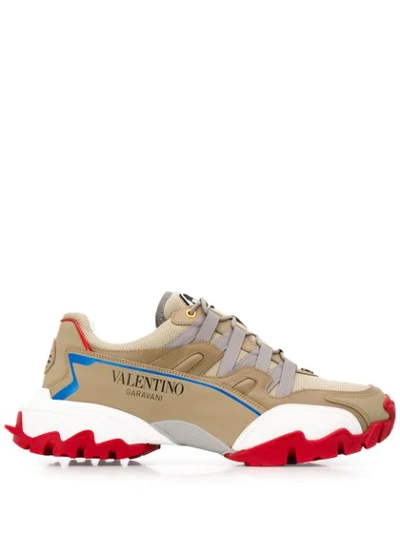 Valentino Garavani Garavani Climbers Undercover Trainers In Brown