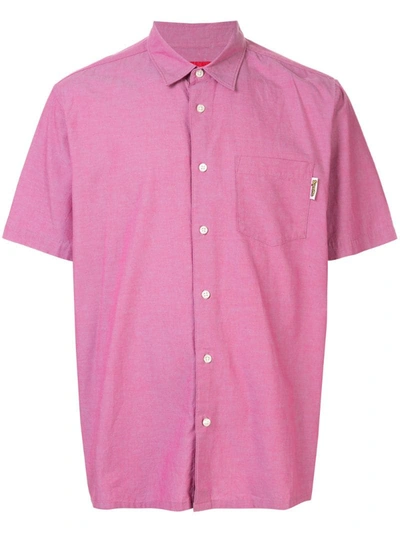 Supreme Chest Pocket Short-sleeved Shirt In Pink