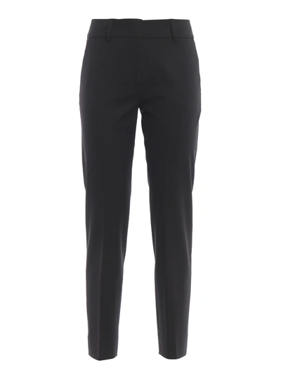 Piazza Sempione Kim Wool Trousers In Black