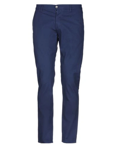 Grey Daniele Alessandrini Pants In Dark Blue