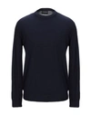 Emporio Armani Sweaters In Dark Blue