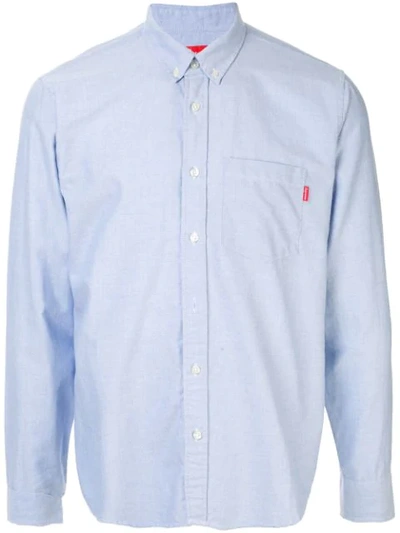 Supreme Chest Pocket Shirt In Blue