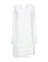 Patrizia Pepe Short Dresses In White