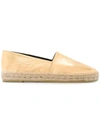 Kenzo 20mm Metallic Faux Leather Espadrilles In Gold