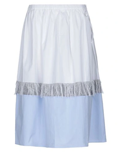 Twinset Midi Skirts In White